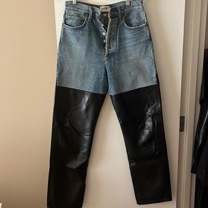 Agolde high-rise straight leg jeans